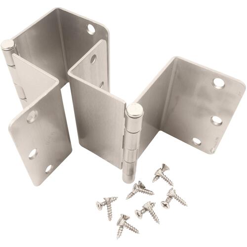 3-1/2" 1/4R Swing Clear Hinge - pack of 2 - Satin Nickel