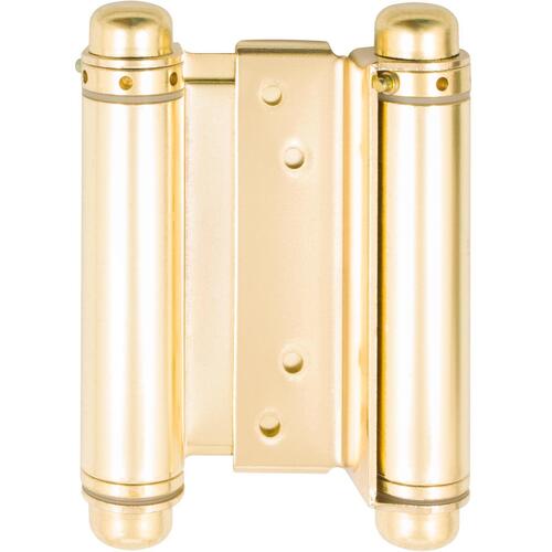 4" Heavy-Duty Double Acting Spring Hinge - Brass