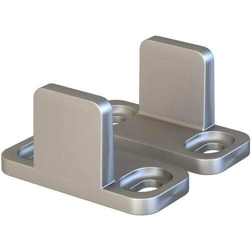 Stone Harbor Hardware 69919-15 Floor Mount Door Guide Set - Satin Nickel