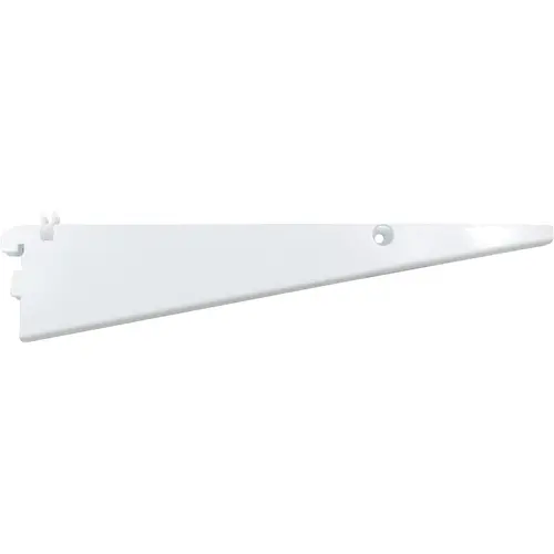 12" Double Track Shelf Bracket for Wire Shelf - White