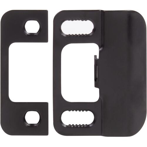 Stone Harbor Hardware 9513-19 Adjustable Strike Plate - Matte Black