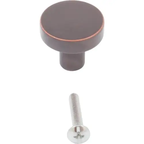 Contemporary Round 1" Knob - Vintage Bronze