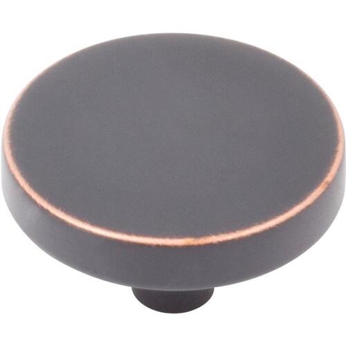 Contemporary Round 1-1/2" Knob - Vintage Bronze