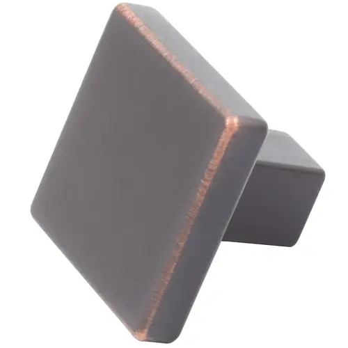 Contemporary Square 1-1/8" Knob - Vintage Bronze