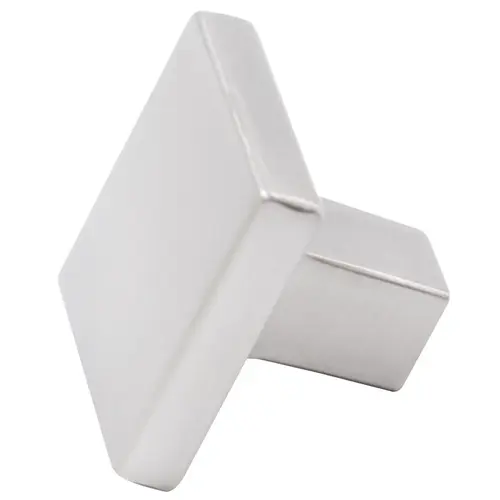 Contemporary Square 1-1/8" Knob - Satin Nickel