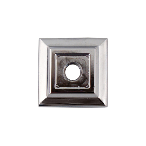 Stone Harbor Hardware 9629-26 Contemporary Square Backplate - pack of 2 - Polished Chrome