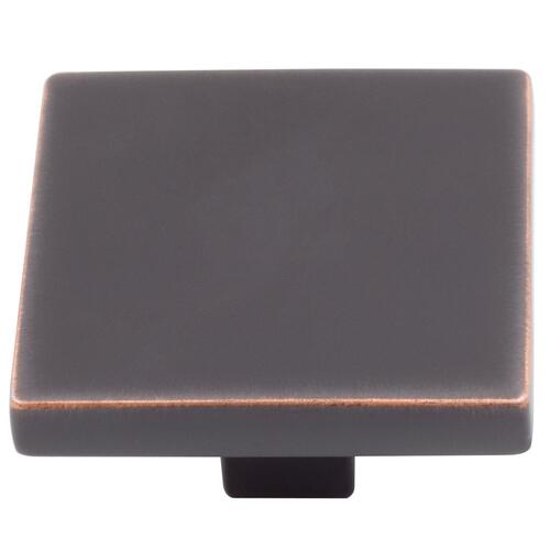 Contemporary Square 1-1/2" Knob - Vintage Bronze