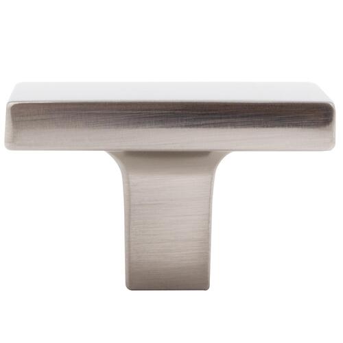 Contemporary Square 1-1/2" Knob - Satin Nickel