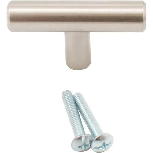 Bar Pull 50mm T-Knob - Satin Nickel