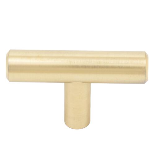 Bar Pull 50mm T-Knob - Satin Brass