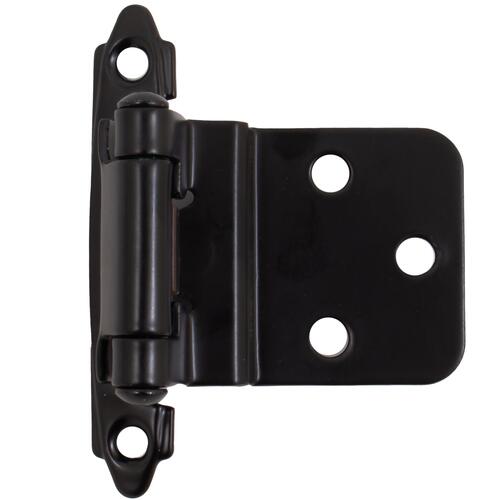 3/8" Inset Self-Closing Cabinet Hinge - pack of 2 - Matte Black