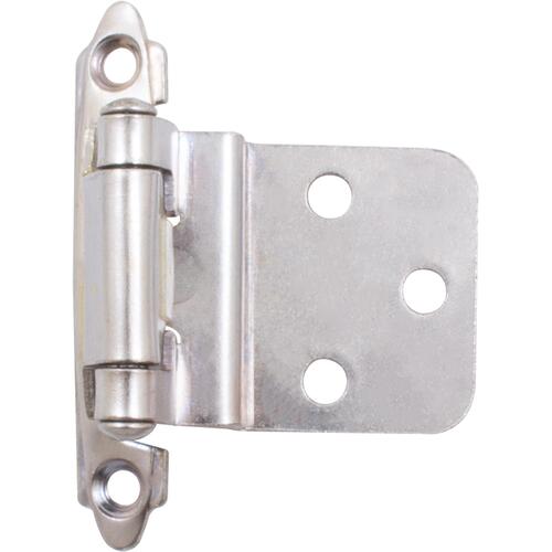 3/8" Inset Self-Closing Cabinet Hinge - pack of 2 - Polished Chrome