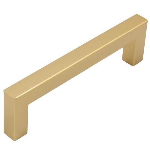 Contemporary Square 96mm Pull - Satin Brass