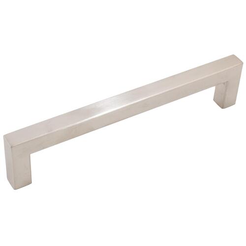 Contemporary Square 128mm Pull - Satin Stainless Steel