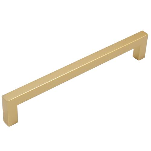 Contemporary Square 160mm Pull - Satin Brass