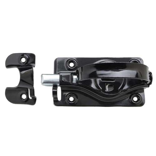 1 Whitcomb Swinging Door Latch - Black Enamel