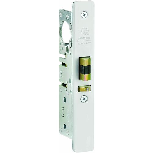 Standard Duty Deadlatch 1-1/8" Backset with Faceplate and Strike - Satin Aluminum