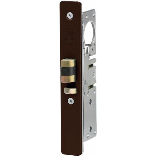 Standard Duty Deadlatch 1-1/8" Backset with Faceplate and Strike - Dark Bronze