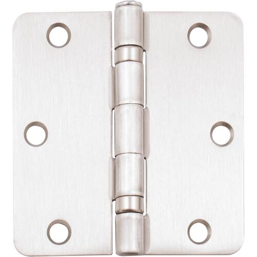 3-1/2" 1/4R Ball Bearing Hinge - pack of 100 - Satin Nickel