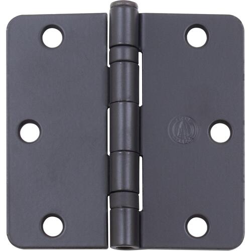 3-1/2" 1/4R Ball Bearing Hinge - pack of 100 - Matte Black