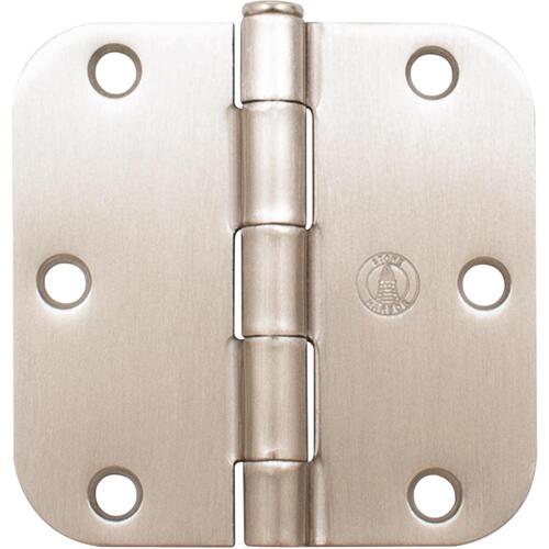 3-1/2" 5/8R Standard Hinge - pack of 100 - Satin Nickel