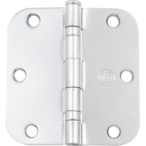 3-1/2" 5/8R Ball Bearing Hinge - pack of 100 - Polished Chrome