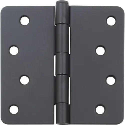 4" 1/4R Standard Hinge - pack of 100 - Matte Black