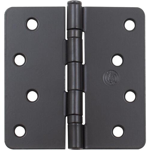 Stone Harbor Hardware B4014BB-19 4" 1/4R Ball Bearing Hinge - pack of 100 - Matte Black