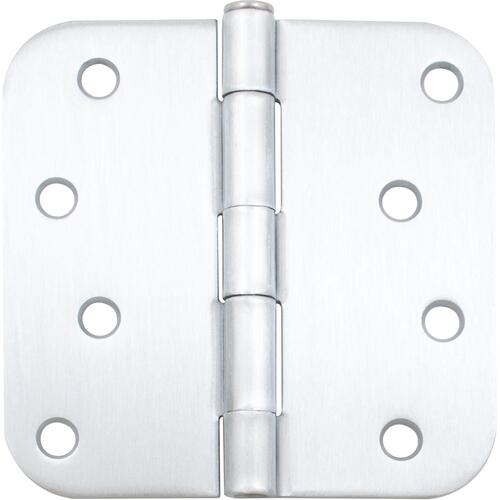 4" 5/8R Standard Hinge - pack of 100 - Satin Chrome