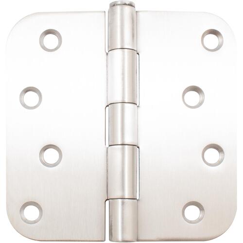 4" 5/8R Standard Hinge - pack of 100 - Satin Stainless Steel