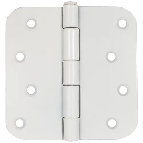 4" 5/8R Standard Hinge - pack of 100 - White