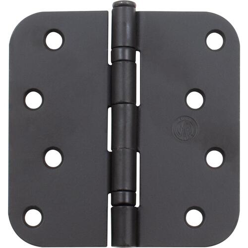 4" 5/8R Ball Bearing Hinge - pack of 100 - Matte Black