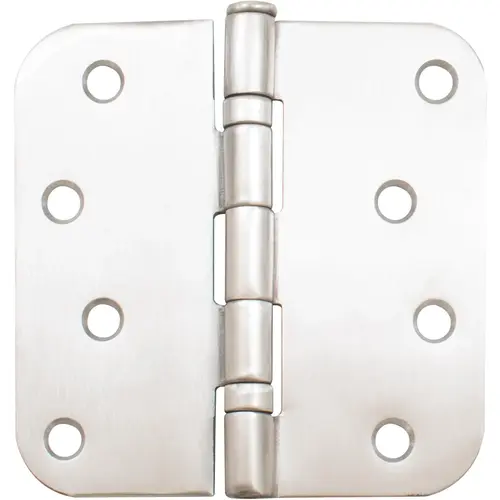 4" 5/8R Ball Bearing Hinge - pack of 100 - Satin Stainless Steel