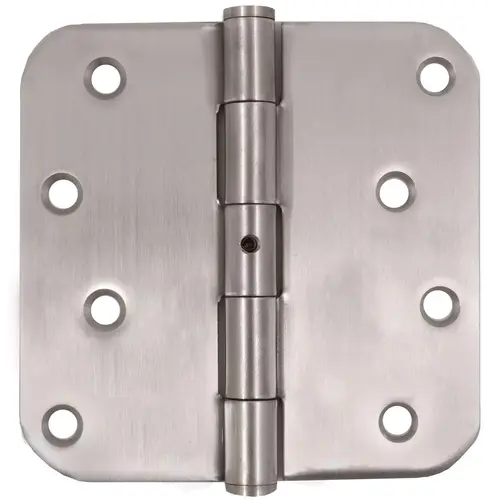 4" 5/8R Standard Hinge NRP - pack of 100 - Satin Stainless Steel