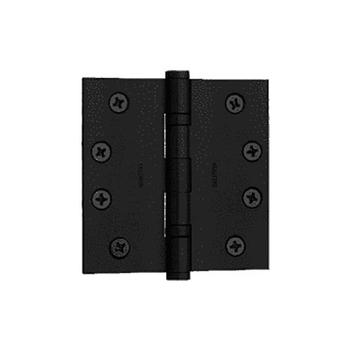 Baldwin Estate BH104607 1046.190 4.5" SQR Ball-Bearing Hinge - Satin Black