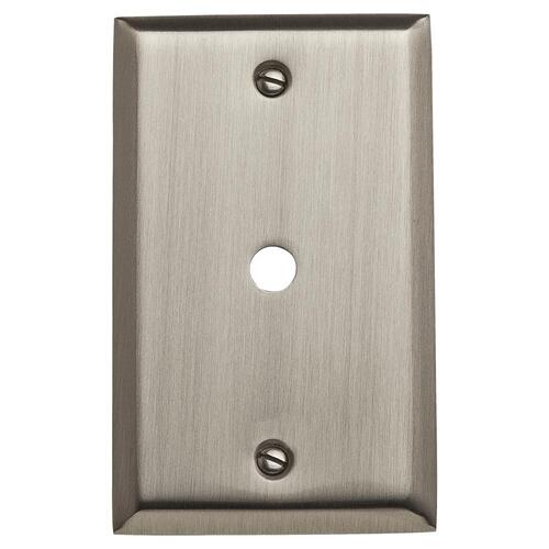 Cable Cover Switchplate - Satin Nickel