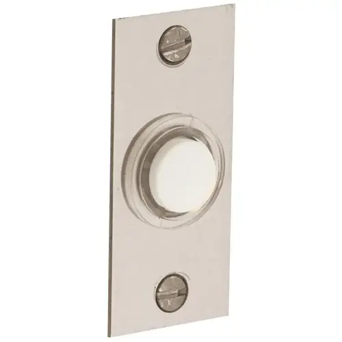 Rectangular Bell Button - Satin Nickel