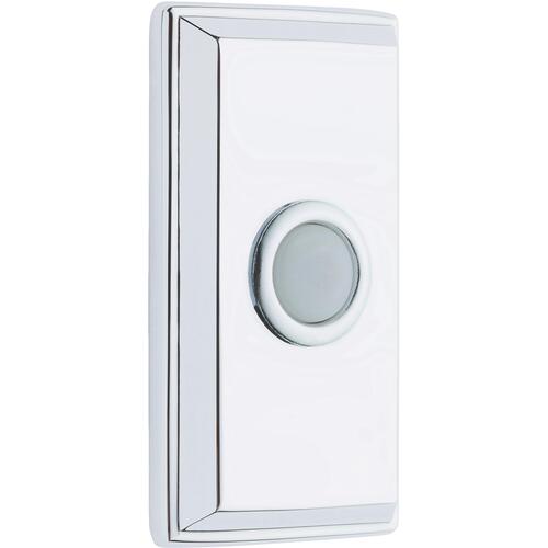 Rectangular Doorbell Button - Polished Chrome