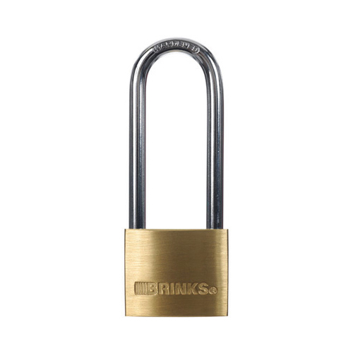 Brinks 171-42001 1-9/16" 40mm Brass Padlock with 2" Shackel