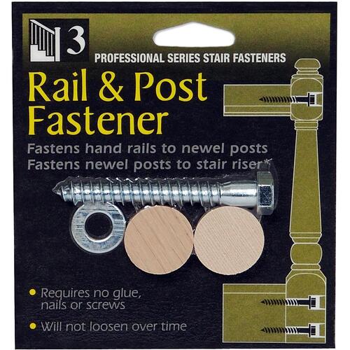 Universal Building Systems 301 Rail & Post Fastener with plugs