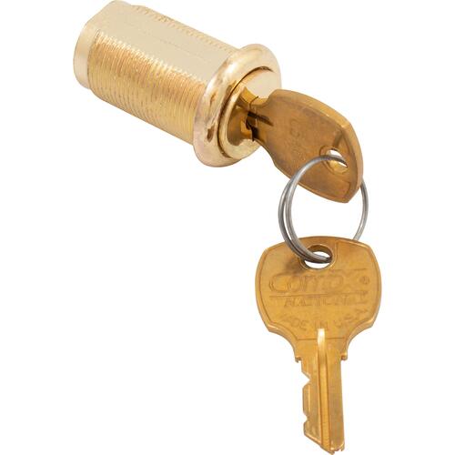 KA25 Cam Lock Up to 7/8" Key # C346A - Polished Brass