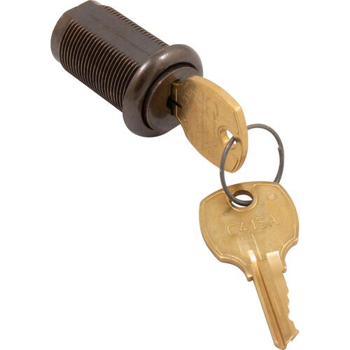 KA25 Cam Lock Up to 7/8" Key # C346A - Antique Brass