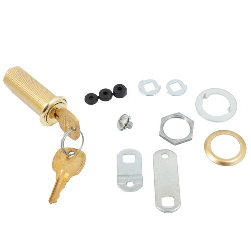 KA25 Cam Lock Up to 1-1/2" Key # C415A - Polished Brass