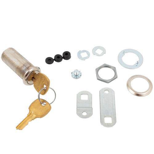 KD Cam Lock Up to 1-1/2" Master Keyed (Master Key Sold Separately) - Nickel