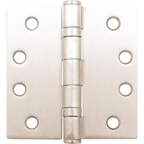 4-1/2" x 4-1/2" SQR Ball Bearing Hinge .134 Gauge - Satin Nickel