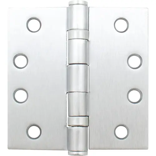 4-1/2" x 4-1/2" SQR Ball Bearing Hinge .134 Gauge - Satin Chrome