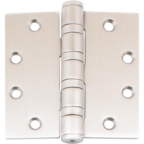 4-1/2" x 4-1/2" SQR Heavy-Duty Ball Bearing Hinge .180 Gauge - Satin Stainless Steel