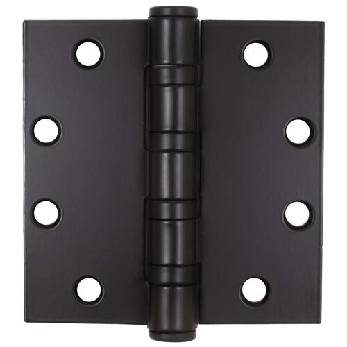 4-1/2" x 4-1/2" SQR Heavy-Duty Ball Bearing Hinge .180 Gauge - Matte Black