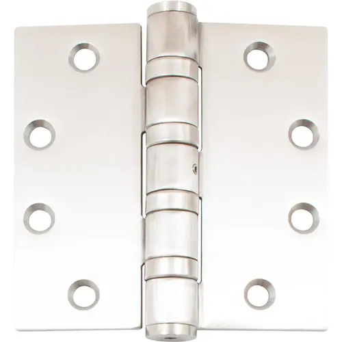 4-1/2" x 4-1/2" SQR Heavy-Duty Ball Bearing Hinge .180 Gauge NRP - Satin Stainless Steel