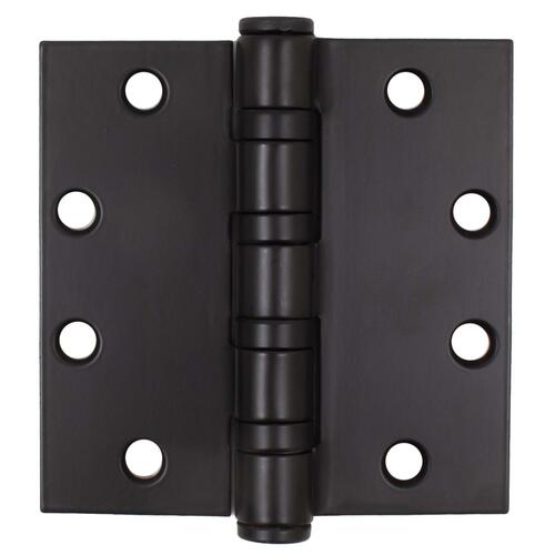 4-1/2" x 4-1/2" SQR Heavy-Duty Ball Bearing Hinge .180 Gauge NRP - Matte Black